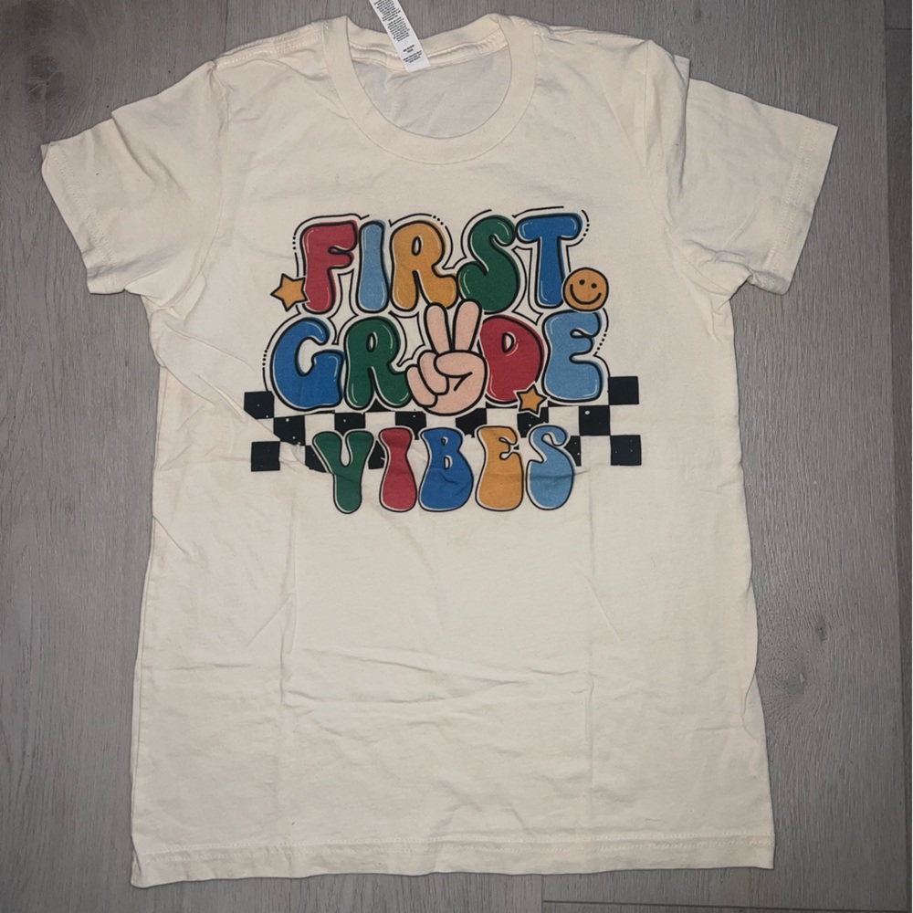 Kids 'First Grade Vibes' Back to School T-Shirt
